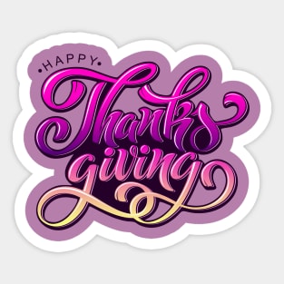 Happy Thanksgiving Sticker